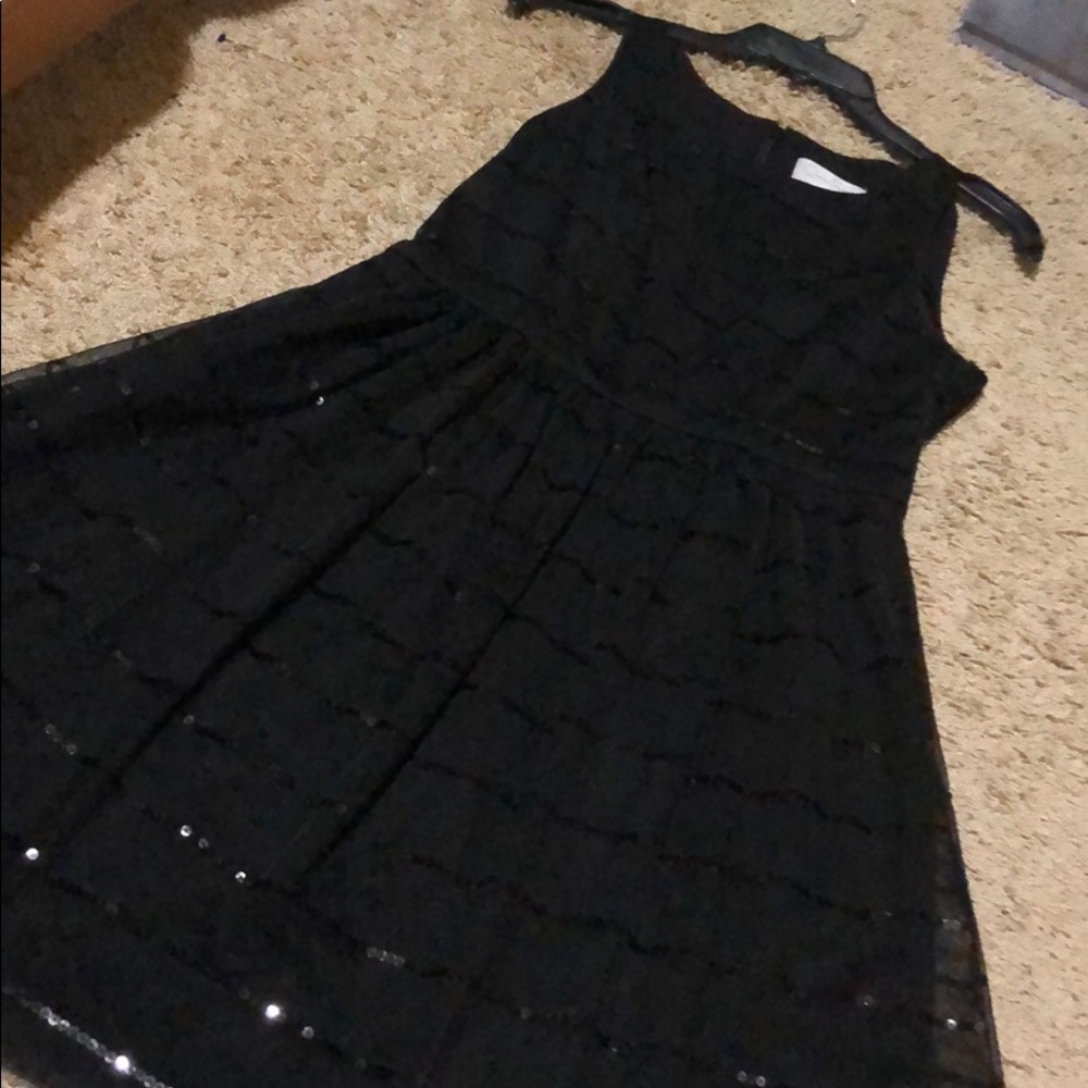 Jessica Simpson black sequin dress